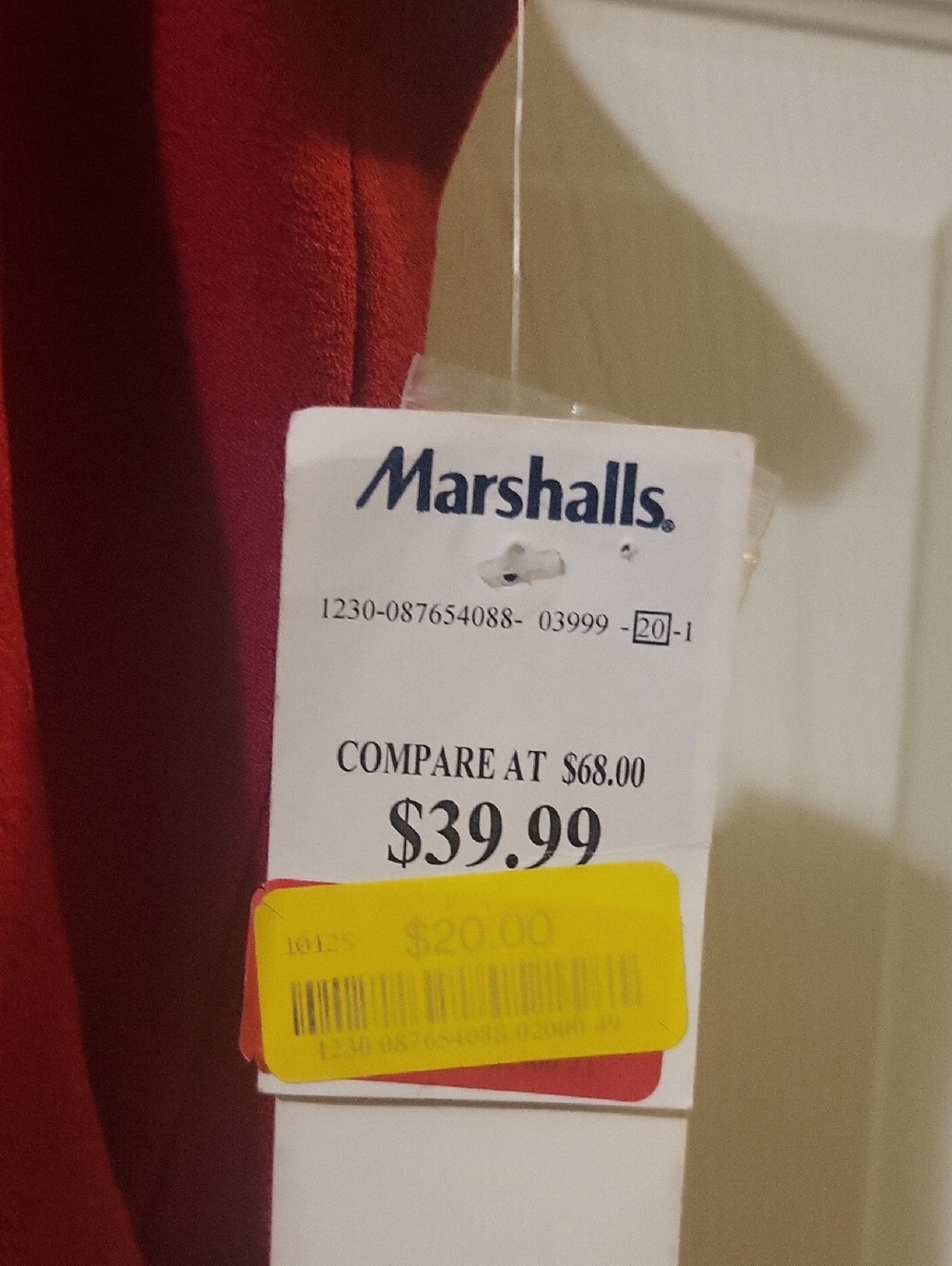 Marshalls Red Apparel with Tag